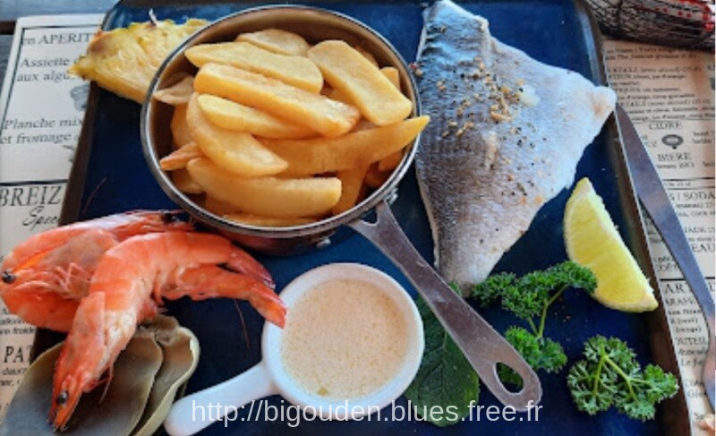 Filet de daurade au menu du large au restaurant Bigouden Blues