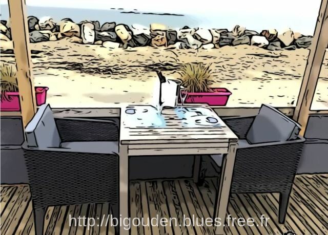 Repas en tête à tête avec Vue sur mer au Bigouden Blues Restaurant à Pleubian 22